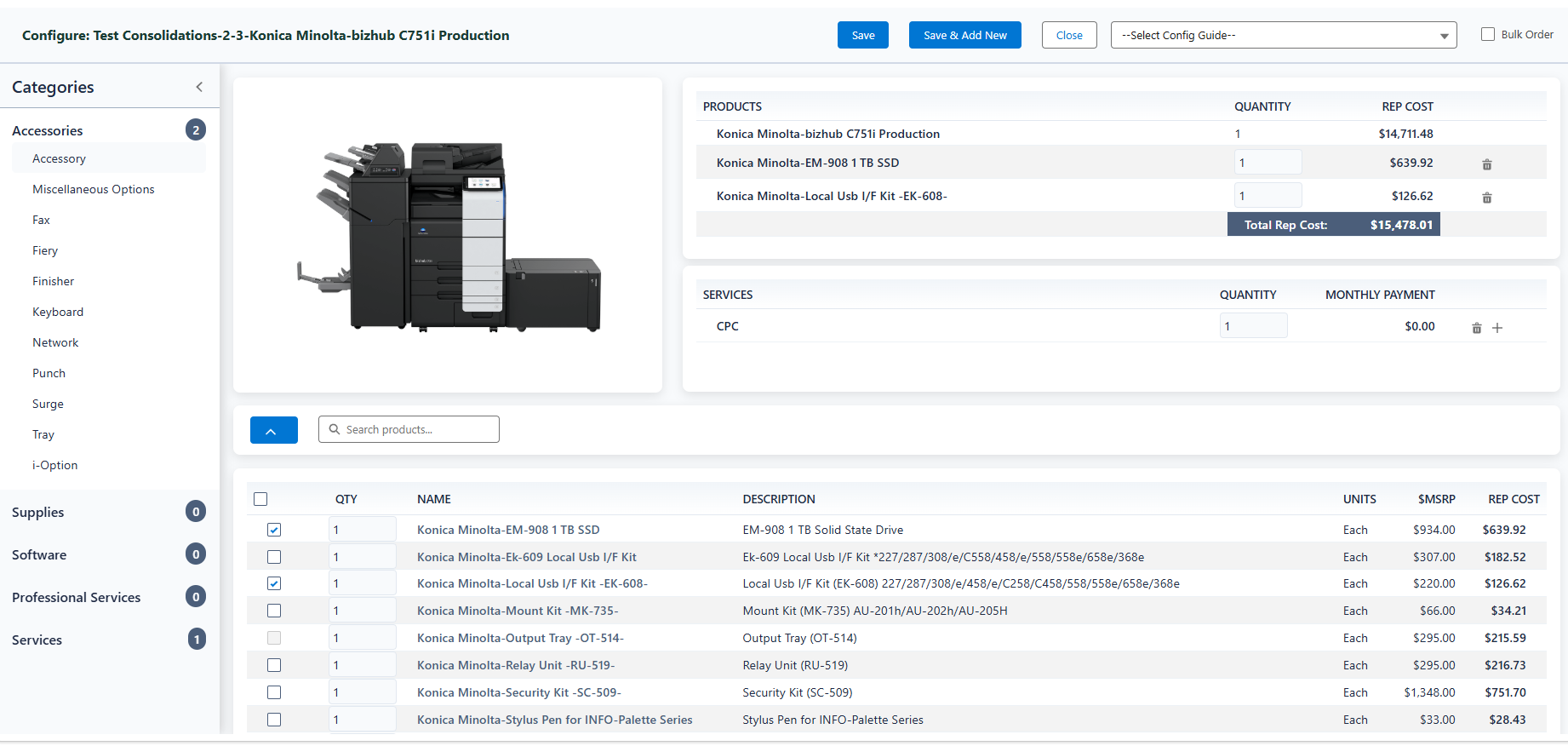 New Configurator Config Interface 1